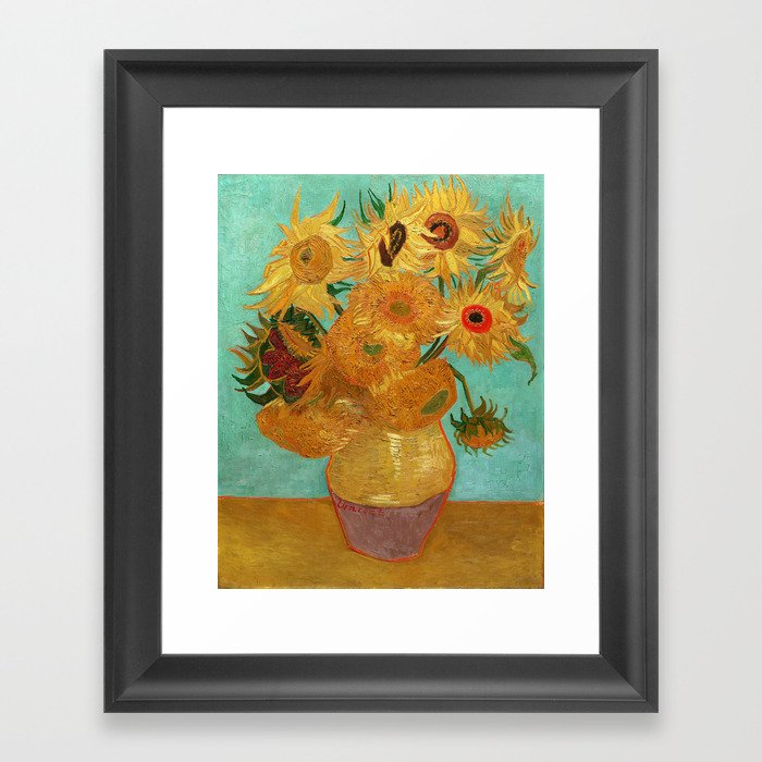 12 Sunflowers Vincent Van Gogh Canvas Wall Art Picture Print